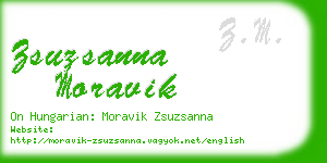 zsuzsanna moravik business card